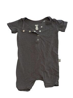 RAGS Toddler Shortall 2T | Black Short Sleeve Romper | Modal Cotton Blend
